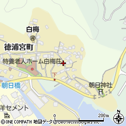 大分県津久見市徳浦宮町11-15周辺の地図