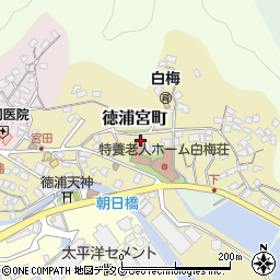 大分県津久見市徳浦宮町6-34周辺の地図