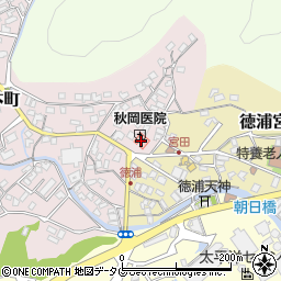 秋岡医院周辺の地図