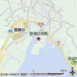 堅浦公民館周辺の地図