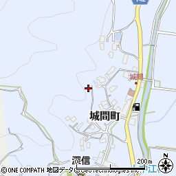 長崎県佐世保市城間町458-2周辺の地図