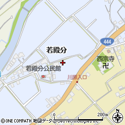 佐賀県鹿島市若殿分周辺の地図