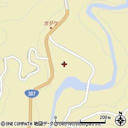 大分県日田市上津江町川原1155周辺の地図