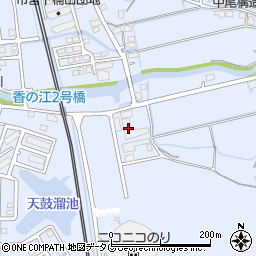 福岡県みやま市高田町下楠田2153周辺の地図