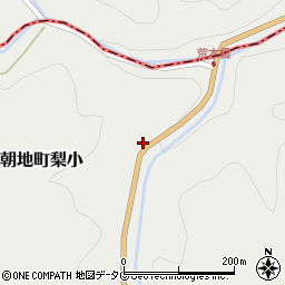 大分県豊後大野市朝地町梨小1743周辺の地図