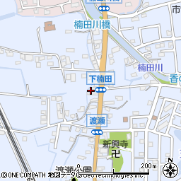 福岡県みやま市高田町下楠田1633周辺の地図