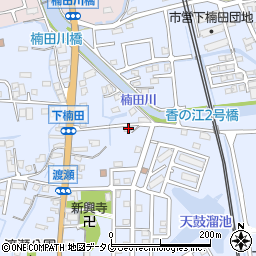 福岡県みやま市高田町下楠田1801周辺の地図