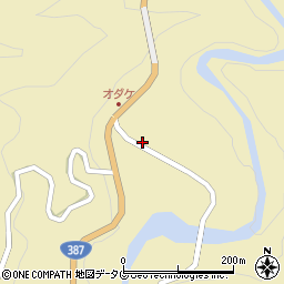 大分県日田市上津江町川原1161周辺の地図