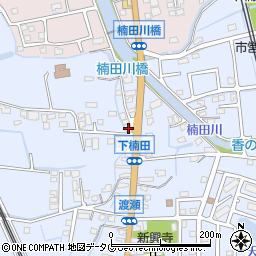 福岡県みやま市高田町下楠田1626周辺の地図