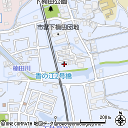 福岡県みやま市高田町下楠田1559-41周辺の地図