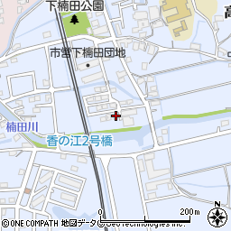 福岡県みやま市高田町下楠田1559-37周辺の地図