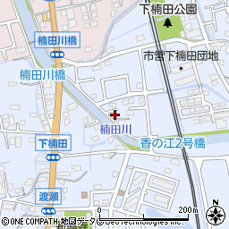 福岡県みやま市高田町下楠田1566-3周辺の地図