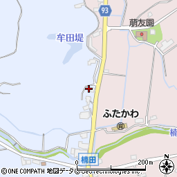 福岡県みやま市高田町下楠田1187-1周辺の地図