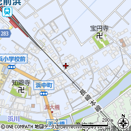 佐賀県鹿島市浜町870周辺の地図