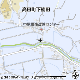 福岡県みやま市高田町下楠田1551周辺の地図