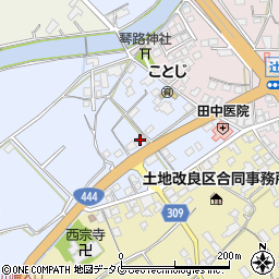 佐賀県鹿島市若殿分651周辺の地図