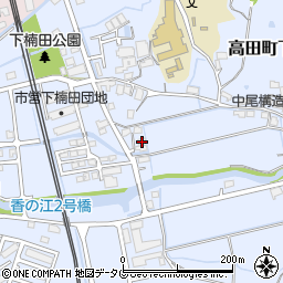 福岡県みやま市高田町下楠田1531周辺の地図