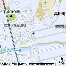 福岡県みやま市高田町下楠田1531-2周辺の地図