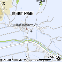 福岡県みやま市高田町下楠田1256-1周辺の地図