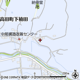 福岡県みやま市高田町下楠田1161周辺の地図