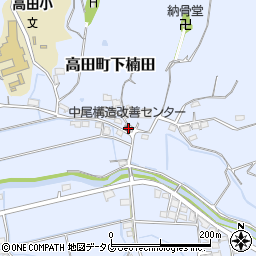 福岡県みやま市高田町下楠田1416-1周辺の地図