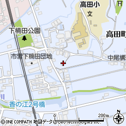 福岡県みやま市高田町下楠田1520周辺の地図