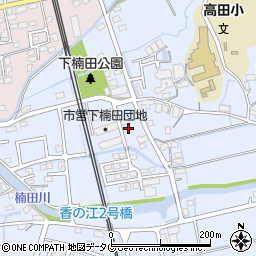 福岡県みやま市高田町下楠田1512周辺の地図