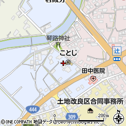 佐賀県鹿島市若殿分653-3周辺の地図