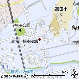 福岡県みやま市高田町下楠田1515周辺の地図
