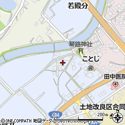佐賀県鹿島市若殿分578周辺の地図
