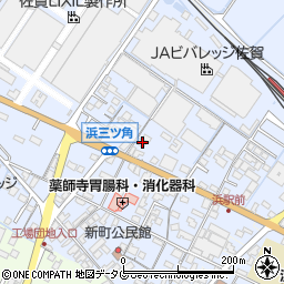 佐賀県鹿島市浜町1166周辺の地図