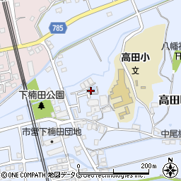 福岡県みやま市高田町下楠田1472周辺の地図