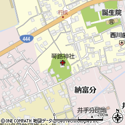 琴路神社周辺の地図