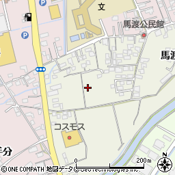 佐賀県鹿島市馬渡周辺の地図