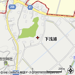 佐賀県鹿島市下浅浦甲周辺の地図