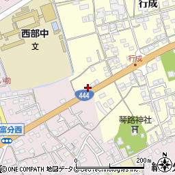 佐賀県鹿島市行成1880-1周辺の地図