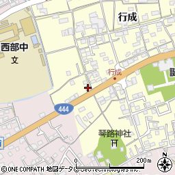 佐賀県鹿島市行成1871-1周辺の地図