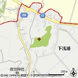 佐賀県鹿島市下浅浦周辺の地図