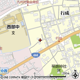 佐賀県鹿島市行成1845-3周辺の地図