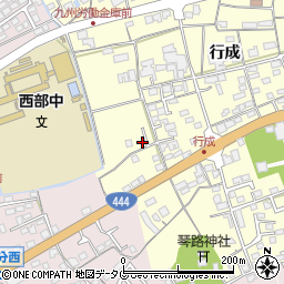 佐賀県鹿島市行成1850-2周辺の地図