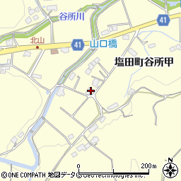 佐賀県嬉野市塩田町大字谷所甲3232周辺の地図