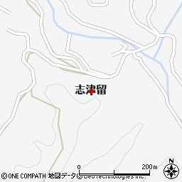 大分県大分市志津留周辺の地図