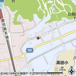 福岡県みやま市高田町下楠田707周辺の地図