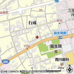 佐賀県鹿島市行成2166-2周辺の地図