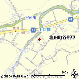 佐賀県嬉野市塩田町大字谷所甲3220周辺の地図