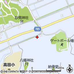 福岡県みやま市高田町下楠田758周辺の地図