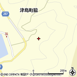 愛媛県宇和島市津島町脇周辺の地図