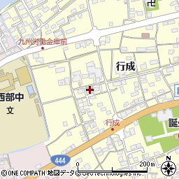 佐賀県鹿島市行成2376-1周辺の地図