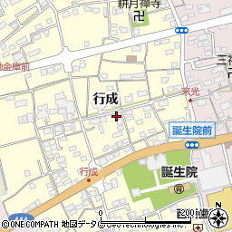 佐賀県鹿島市行成2158周辺の地図