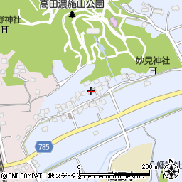 福岡県みやま市高田町下楠田607周辺の地図